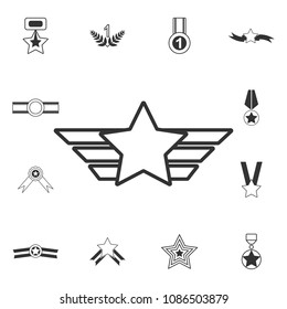 Star icon. Simple element illustration. Star symbol design  from Awards collection set. Can be used for web and mobile on white background