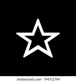 Star icon for simple flat style ui design.