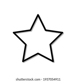 icono de estrella. ilustración simple vectorial plana eps10 aislado en fondo blanco