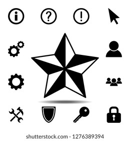 star icon. Simple glyph vector element of web, minimalistic icons set for UI and UX, website or mobile application