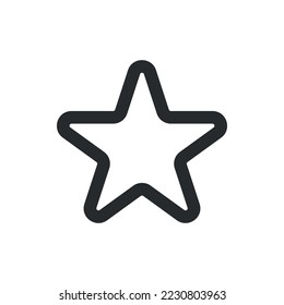 Icono de estrella, ilustración simple de estrella