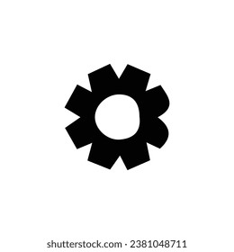 Sternsymbol. Einfaches Firmenlogo für Poster-Hintergrund. Design-Element des Star-Markenlogos. Star-T-Shirt-Druck. Vektorgrafik für Aufkleber.
