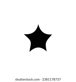 Star icon. Simple style event company poster background symbol. Star brand logo design element. Star t-shirt printing. Vector for sticker.