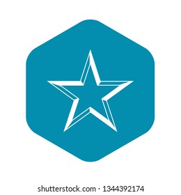 Star icon in simple style isolated vector illustration