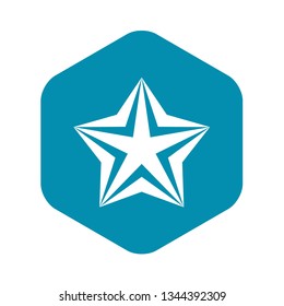 Star icon in simple style isolated vector illustration