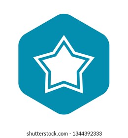 Star icon in simple style isolated vector illustration
