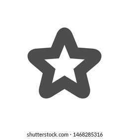 Star icon. Simple symbol concept