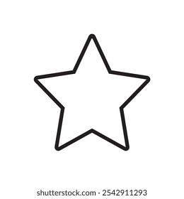 Star icon. Simple vector sign.