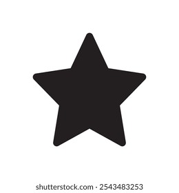 Star icon. Simple vector sign.