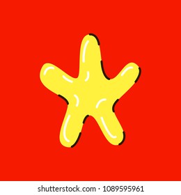 Star icon. Sky, Xmas, favorite and night icons set. Star of David vector. Shining star. Five star