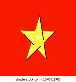 Star icon. Sky, Xmas, favorite and night icons set. Star of David vector. Shining star. Five star
