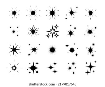 Star icon. Sky, Xmas, favorite and night icons set Vector illustration