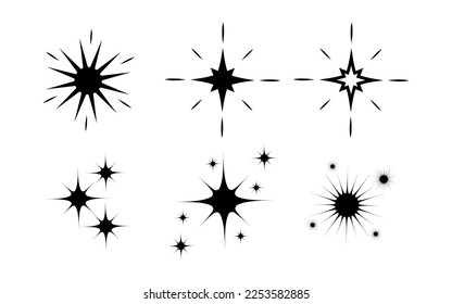 Star icon. Sky, Xmas, favorite and night icons set.  Vector illustration
