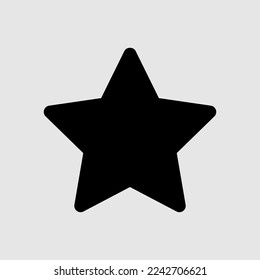 Star icon in solid style about user interface, use for website mobile app presentation