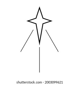 Star icon. Stars sparkle, shine exploding. 

Isolated Christmas vector symbol.