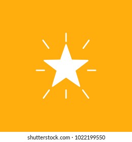 Star icon, stock vector, eps10.