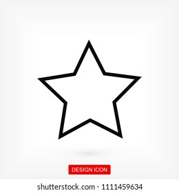 star icon,  stock vector illustration flat design
