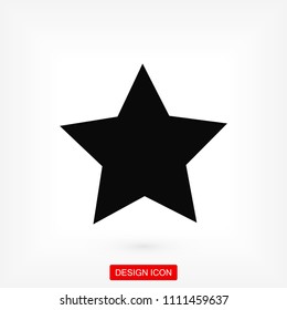 star icon,  stock vector illustration flat design