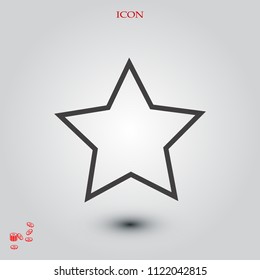star icon,  stock vector illustration flat design