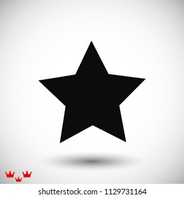 star icon,  stock vector illustration flat design