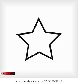 star icon,  stock vector illustration flat design