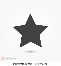 star icon,  stock vector illustration flat design