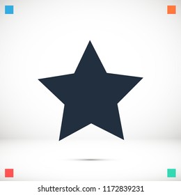 star icon,  stock vector illustration flat design