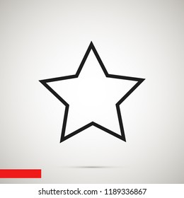 star icon,  stock vector illustration flat design