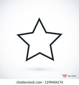 star icon,  stock vector illustration flat design