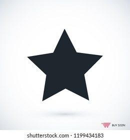 star icon,  stock vector illustration flat design
