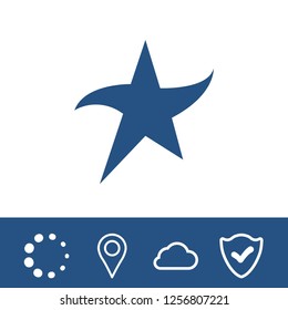star icon stock vector illustration flat design