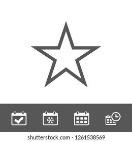 star icon stock vector illustration flat design