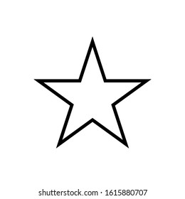 Star icon stock vector illustration flat outline design