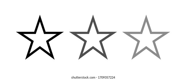 star icon stock vector illustration flat design.