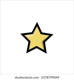 Ilustración vectorial de icono de estrella