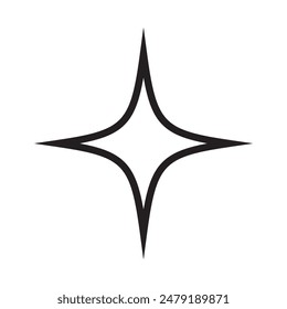 Icono de estrella Ilustración vectorial de stock