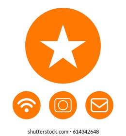 star icon stock vector illustration flat design