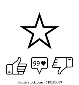 star icon stock vector illustration flat design