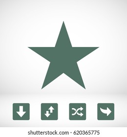 star icon stock vector illustration flat design