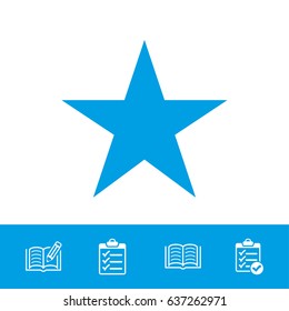 star icon stock vector illustration flat design
