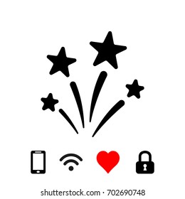 star icon stock vector illustration flat design