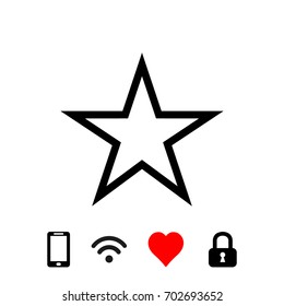 star icon stock vector illustration flat design