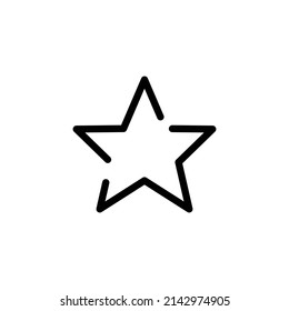 Star icon. suitable for favorite symbol, featured, best. line icon style. simple design editable. Design template vector
