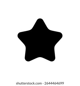Símbolo de ícone de estrela para aplicativos e sites. sinal de classificação e símbolo. ícone de estrela favorita