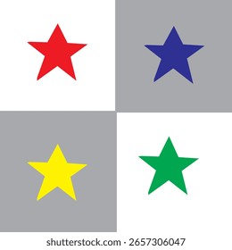 Star icon and symbol design 