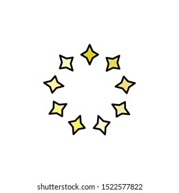star icon, symbol design template