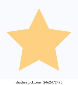 Star Icon Symbol. Flat Style Isolated Vector Icon.