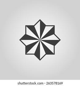 The star icon. Star symbol. Flat Vector illustration