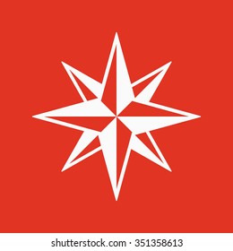 The star icon. Star symbol. Flat Vector illustration
