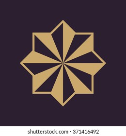 The star icon. Star symbol. Flat Vector illustration
